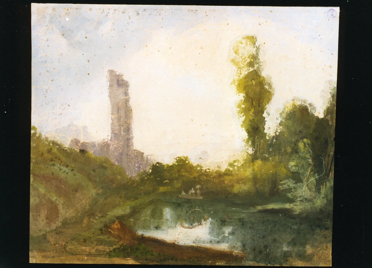 Paesaggio lacustre con figure - Museo Nazionale di san Martino, Napoli
